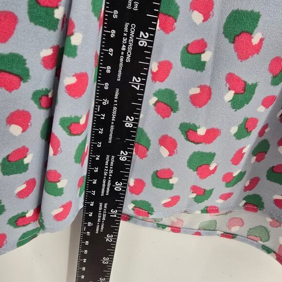 Michelle McDowell Women's Abstract Dots Cheetah Smocked Off Shoulder Dress Large - Picture 10 of 10